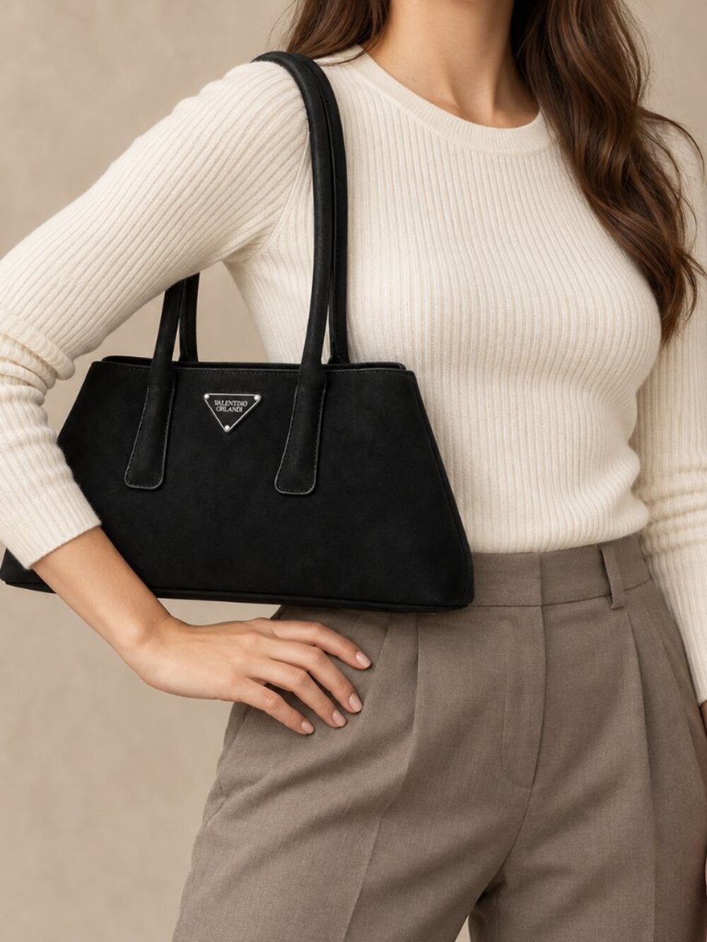 Valentino Orlandi Nelly Handbag Black
